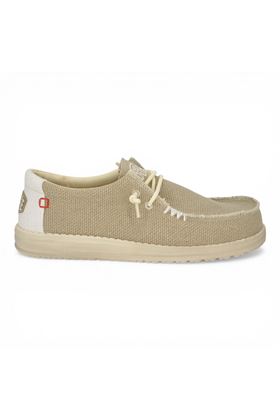 Sneaker uomo Hey Dude in tela colore bianco. HEY DUDE | 40003-OFF WHITE